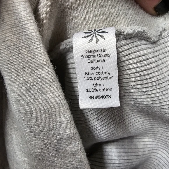 Athleta Hayes Long Sleeve Sweatshirt Hoodie Dress In Light Heather Gray - Picture 8 of 8